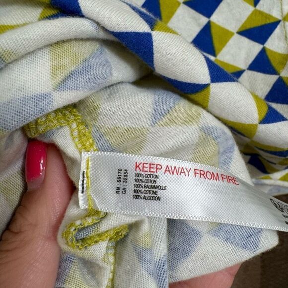 Free People Movement Inspire Geometric Green Blue Printed Tank XS NWOT - Picture 6 of 10